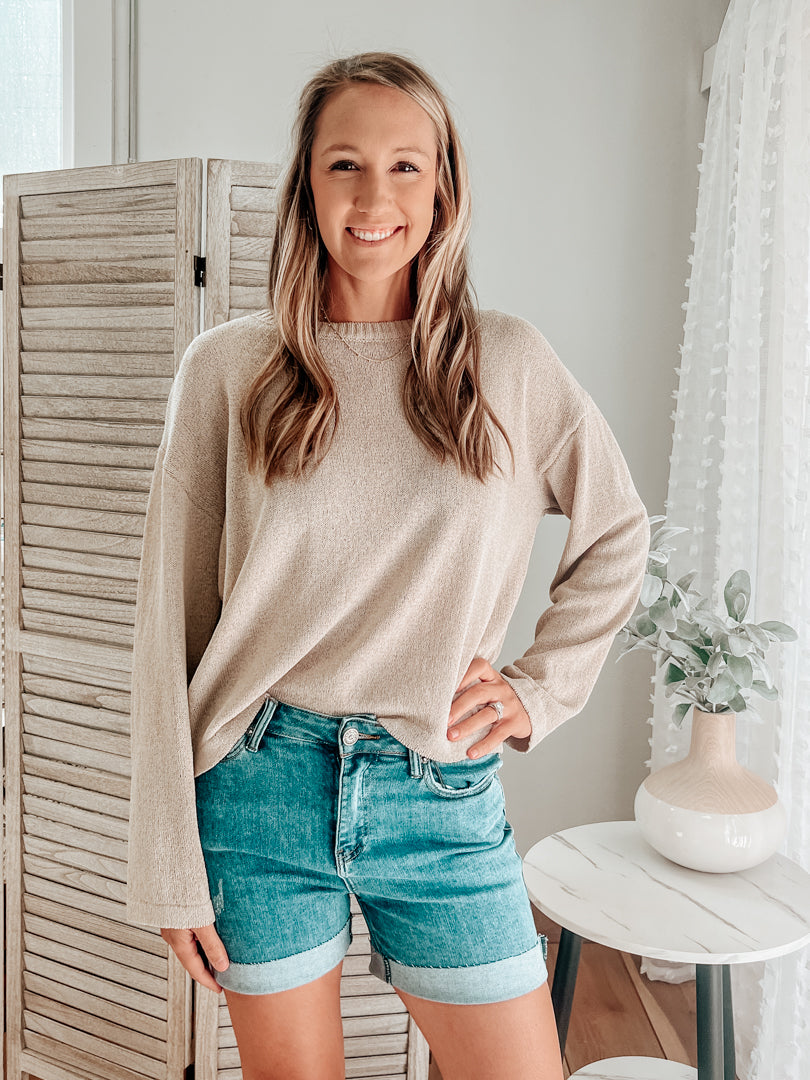 Relaxed Cropped Sweater