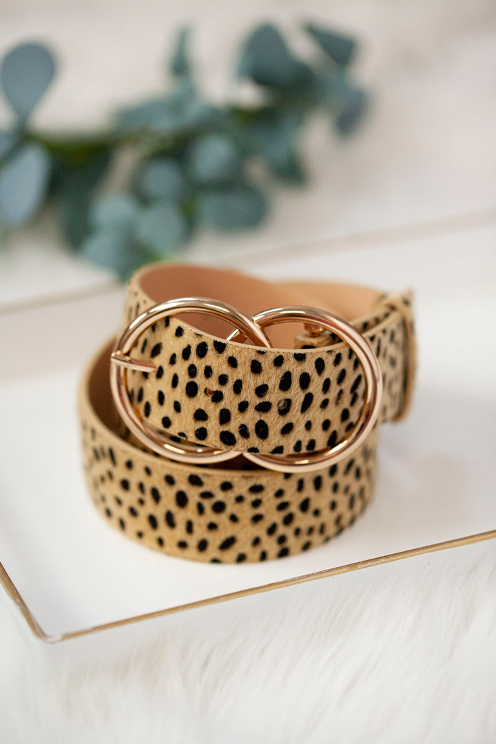 Cheetah Double Ring Belt