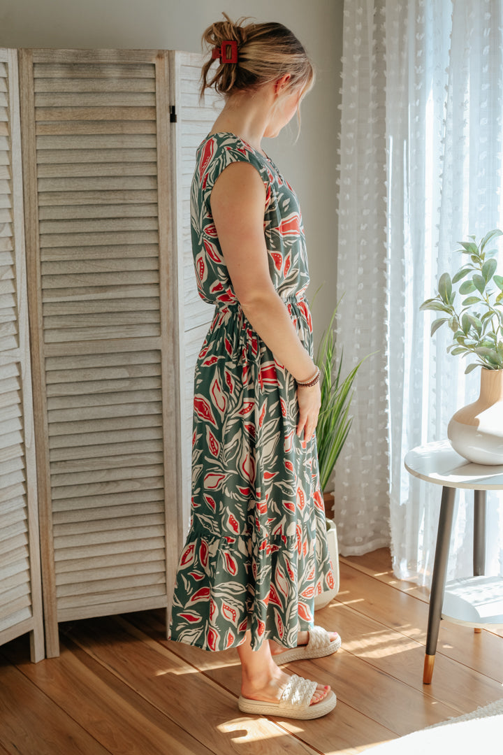 Floral Maxi Woven Dress